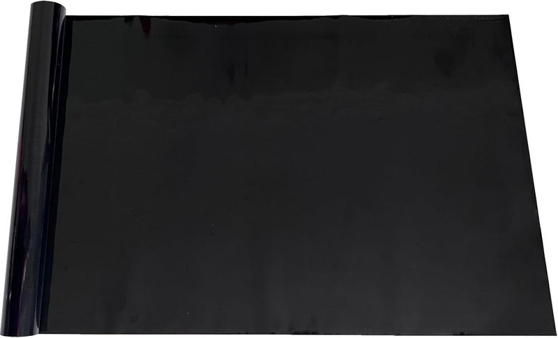 XCNO Aquarium Background Static Cling Black Fish Tank Background Wallpaper Fish Tank Backdrop Vinyl Aquarium Poster Background 24 x 12 in - Image 1